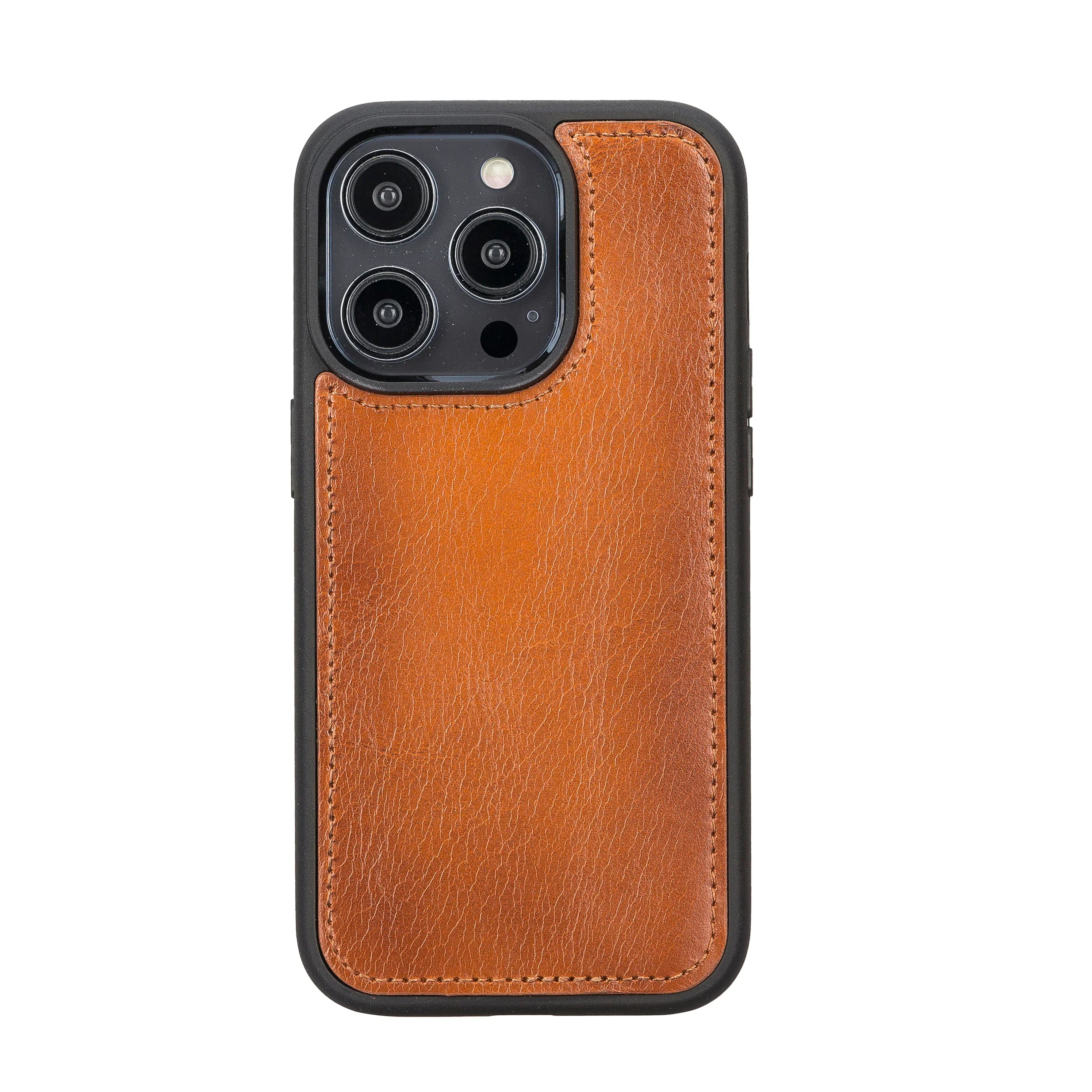 Flex Cover iPhone 14 Pro Leather Case Tan Bouletta