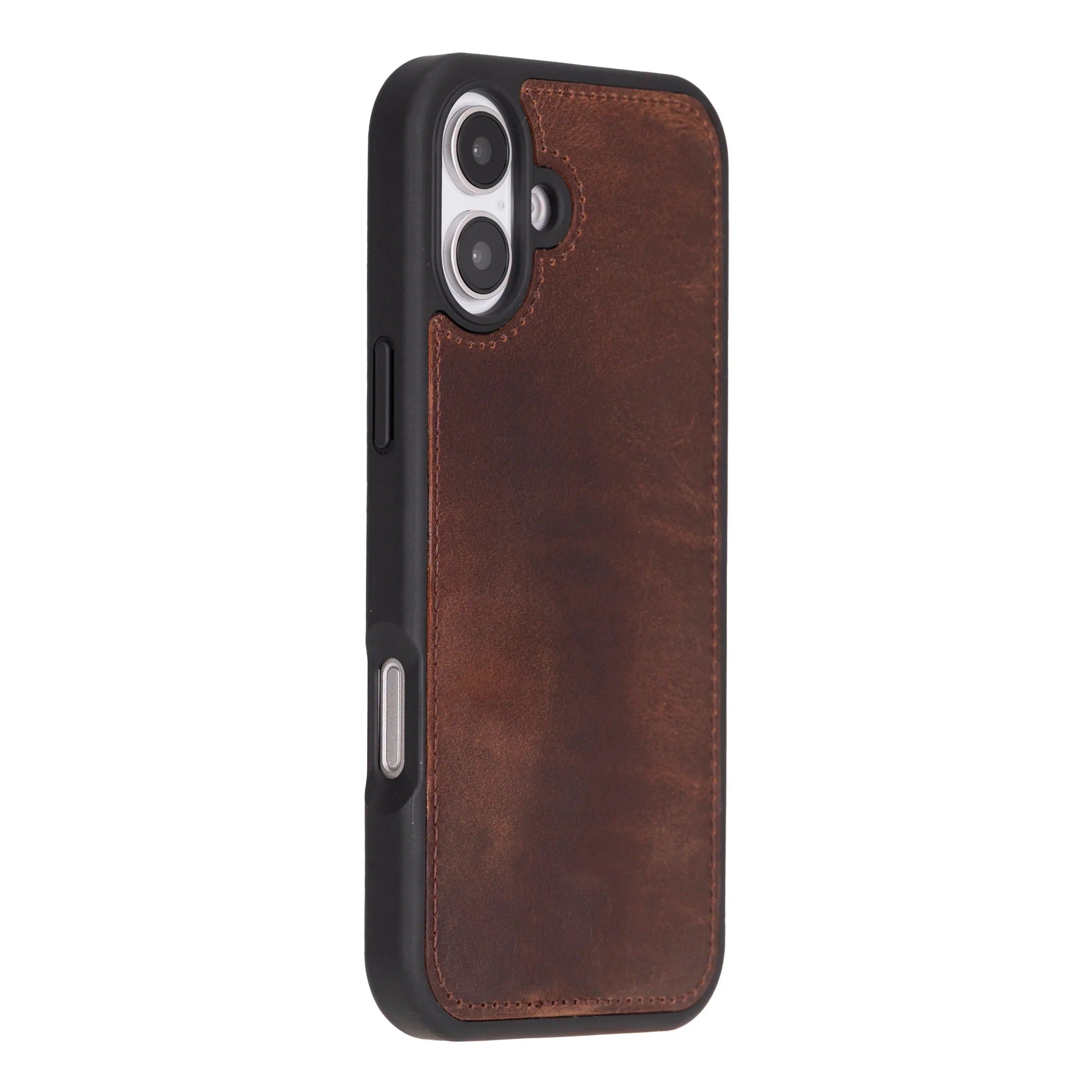 Flex Cover iPhone 16 Plus Leather Case Saddle Brown Bouletta