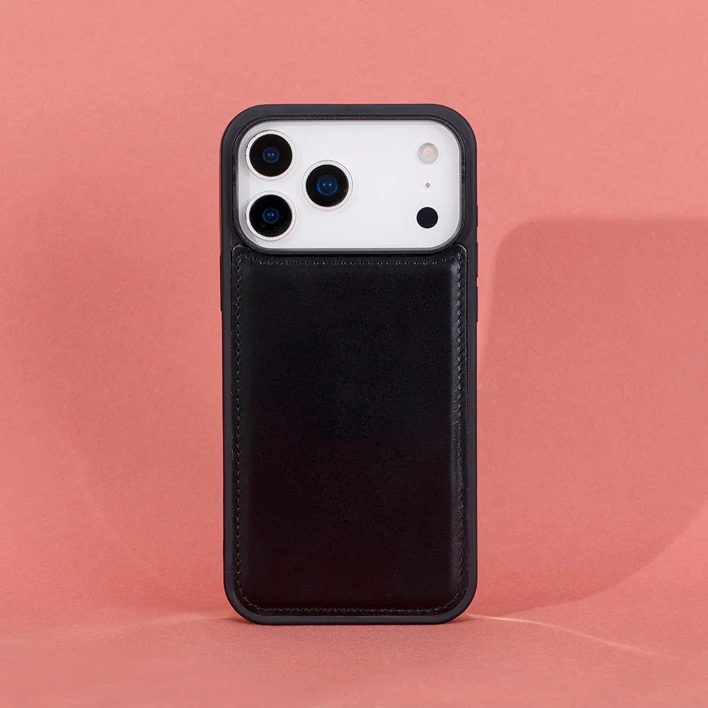 Flex Cover iPhone 17 Pro Leather Case Black Bouletta