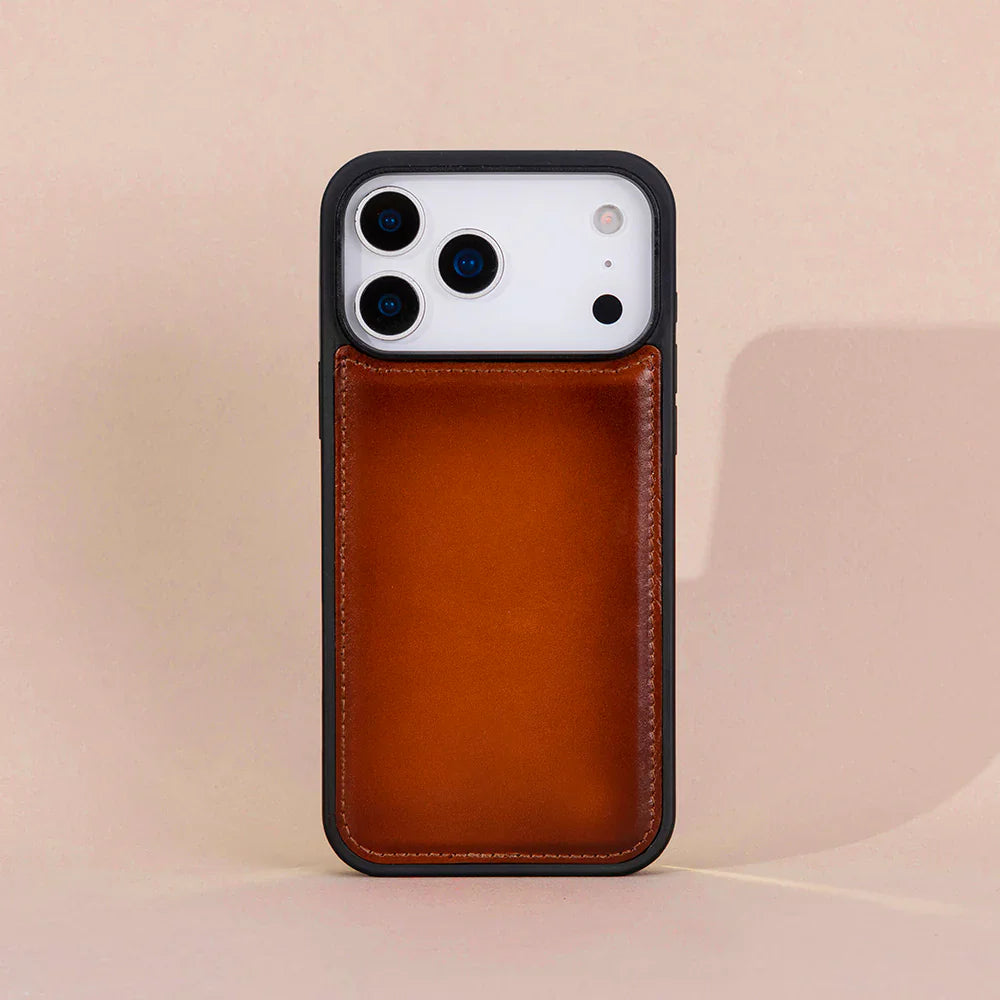 Flex Cover iPhone 17 Pro Leather Case Tan Bouletta