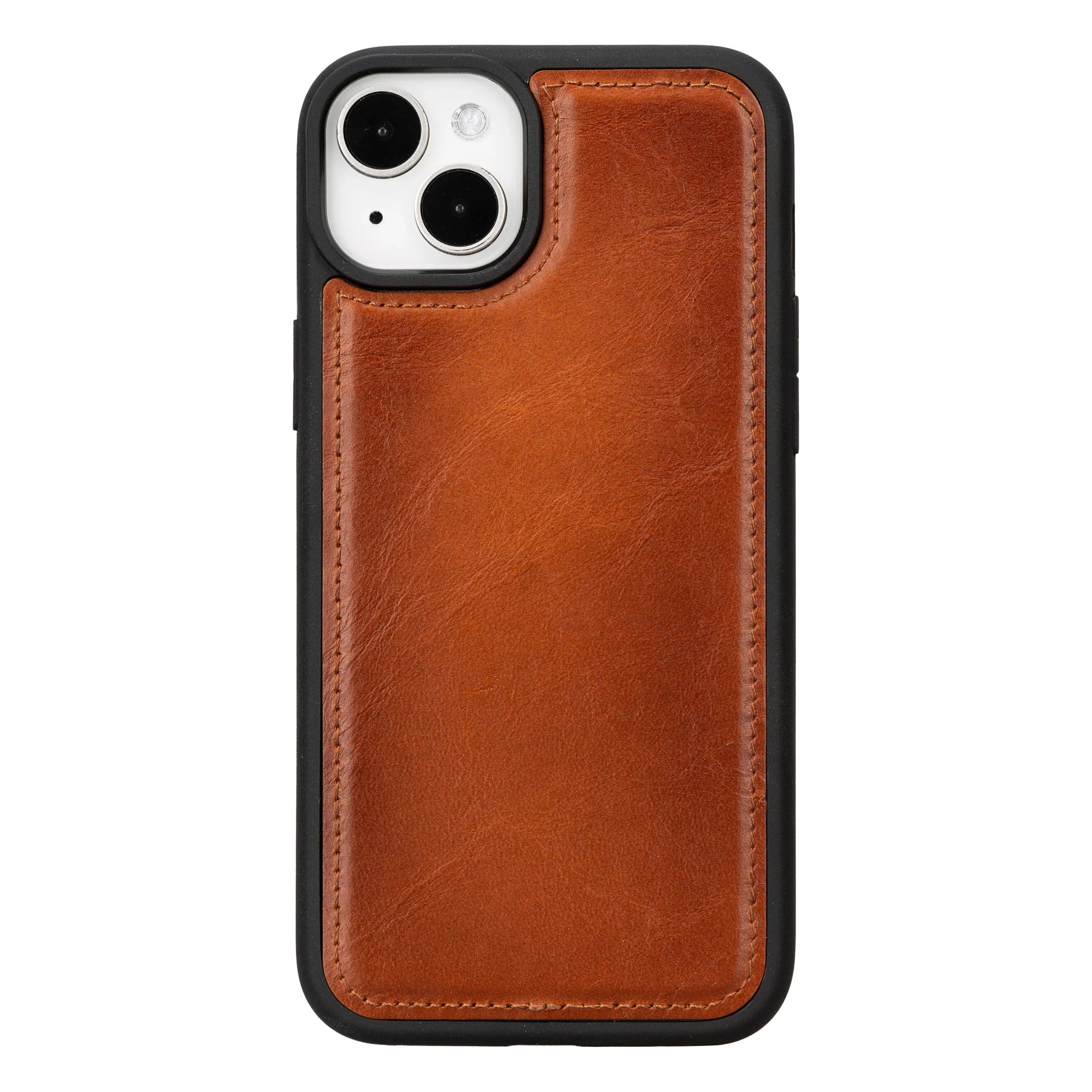 Flex Cover Leather iPhone 15 Plus Case Tan Bouletta
