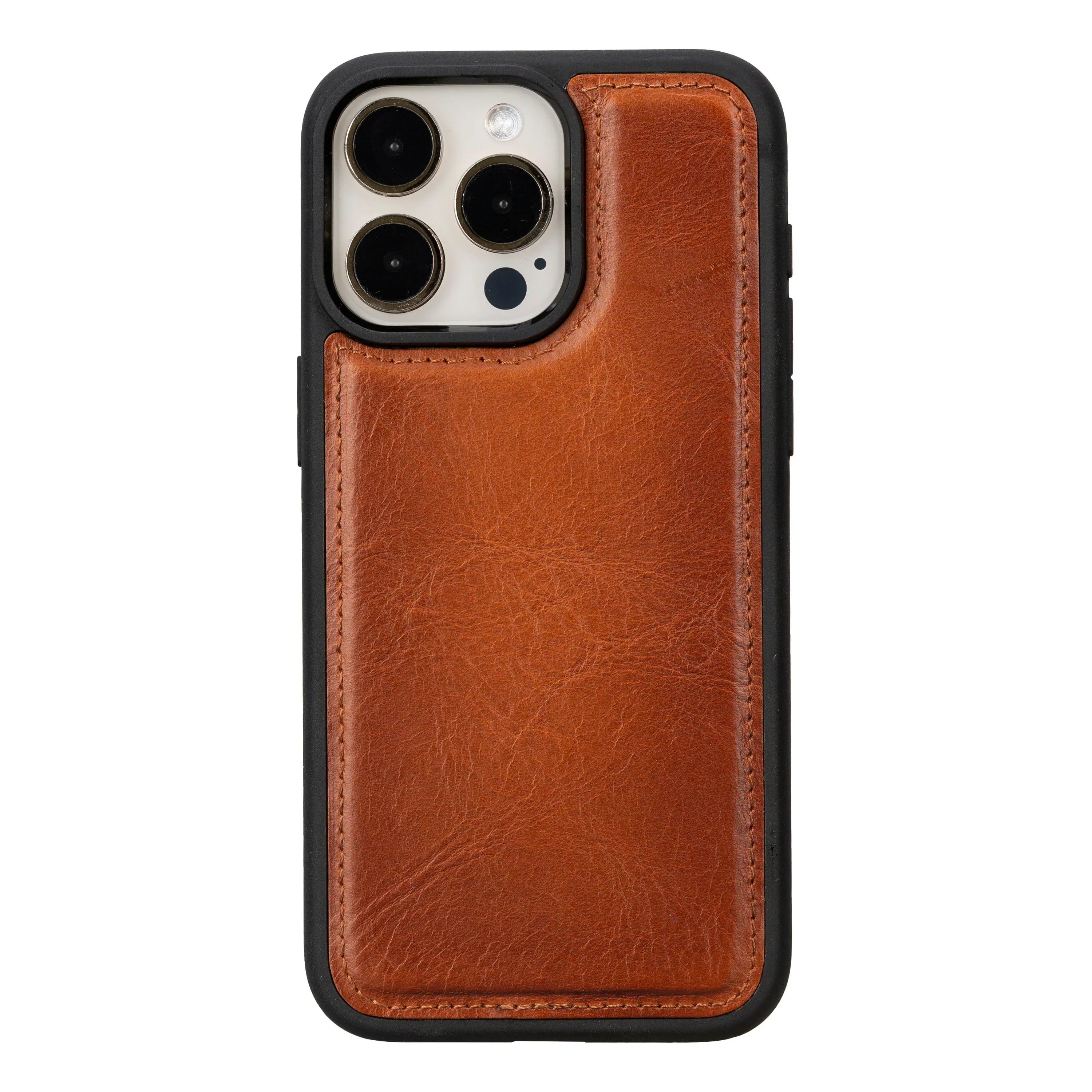 Flex Cover Leather iPhone 15 Pro Max Case Tan Bouletta