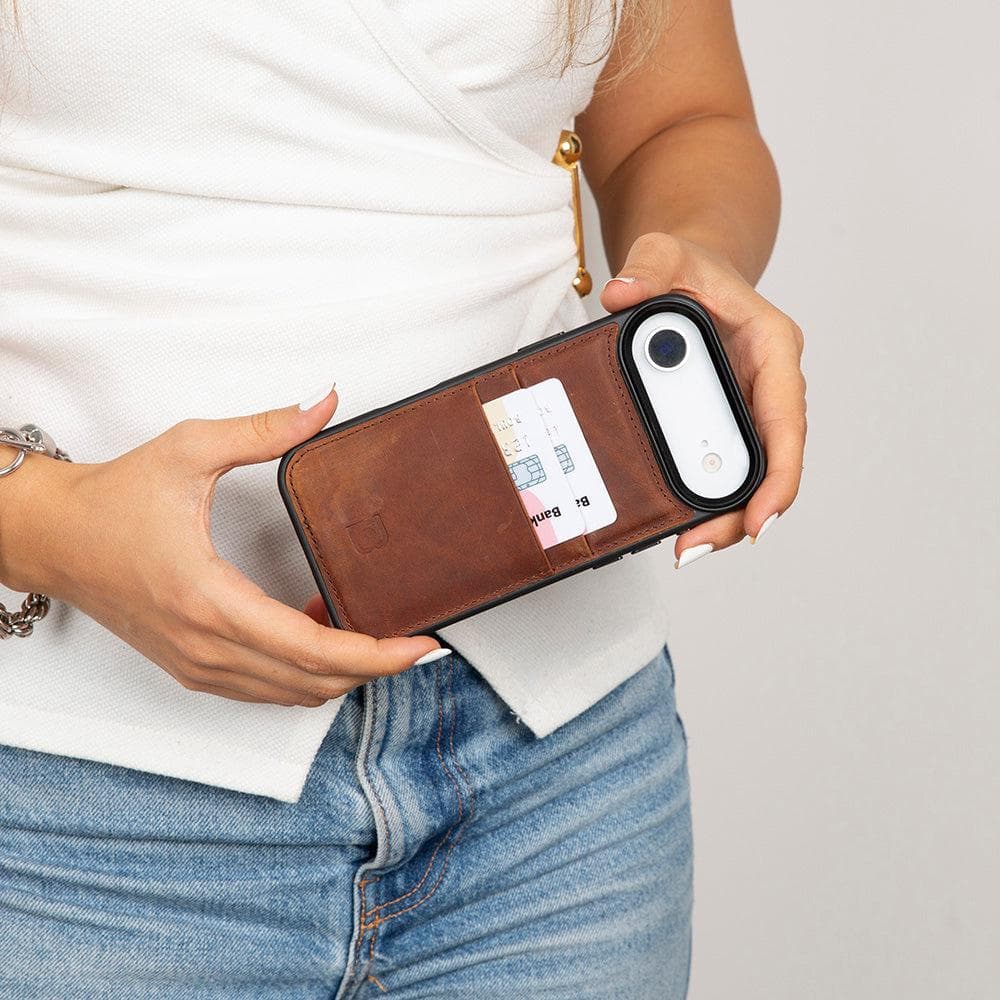 Flex Cover Leather iPhone 17 Air Case with Card Holder Bouletta