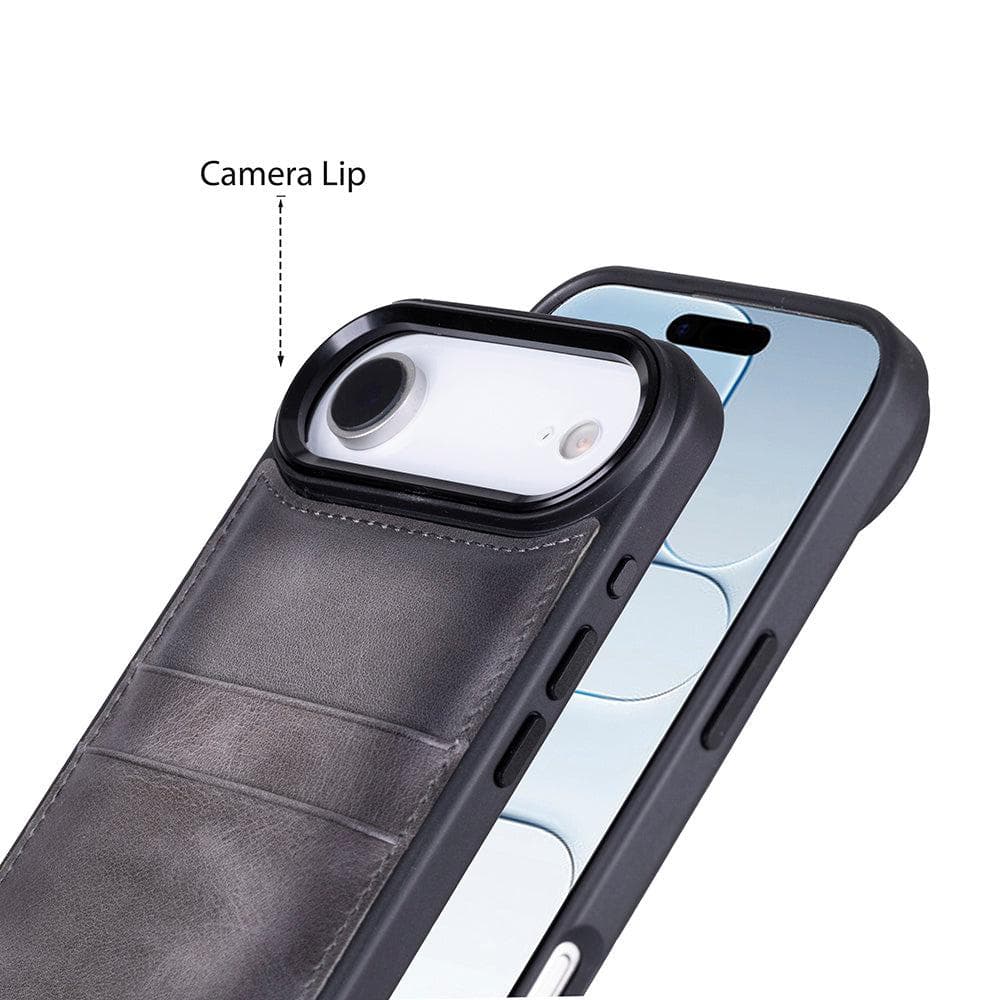 Flex Cover Leather iPhone 17 Air Case with Card Holder Bouletta