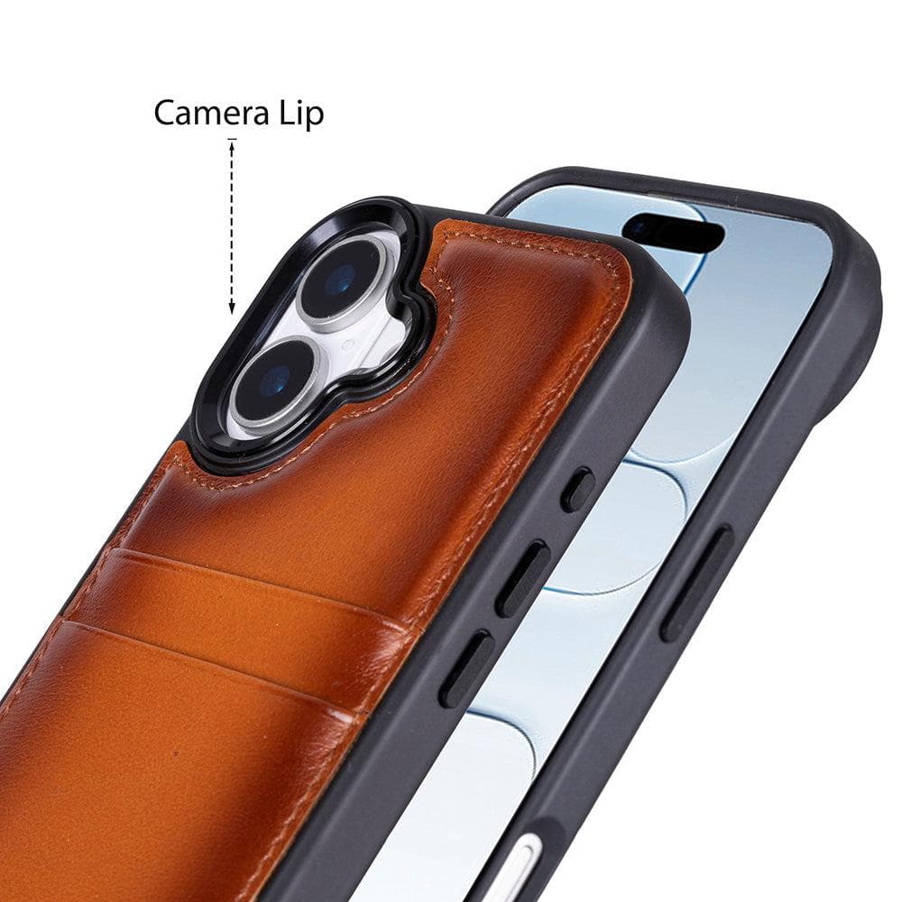 Flex Cover Leather iPhone 17 Case with Card Holder Bouletta