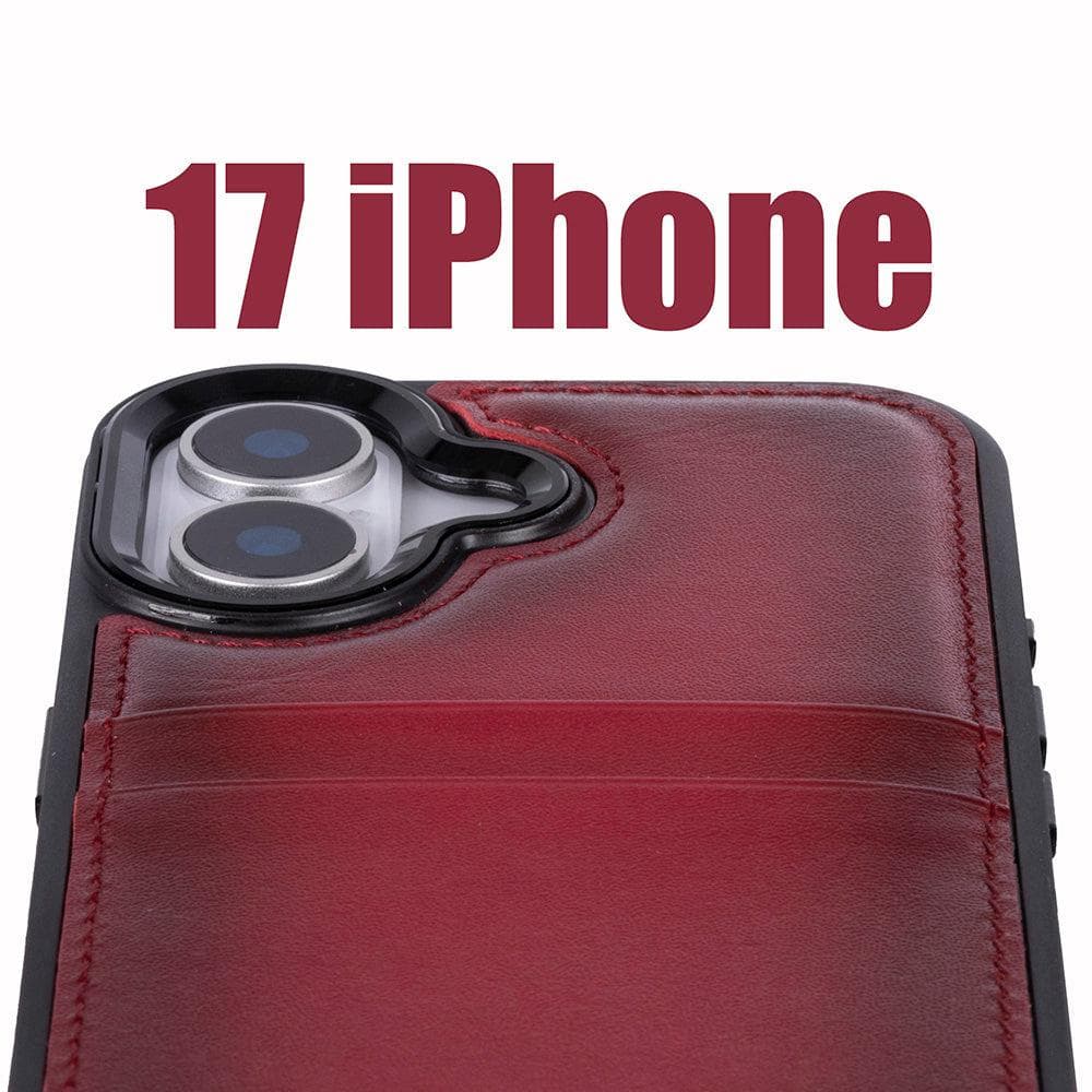 Flex Cover Leather iPhone 17 Case with Card Holder Bouletta