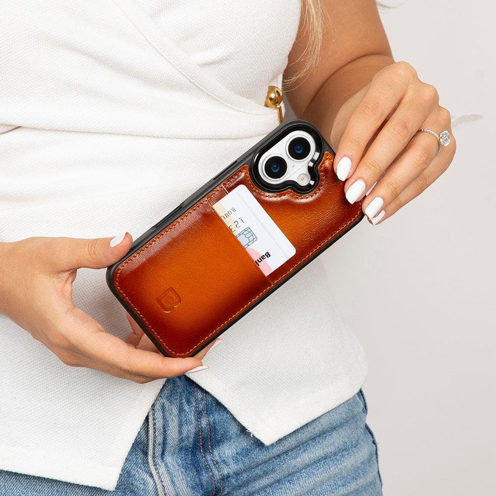 Flex Cover Leather iPhone 17 Case with Card Holder Bouletta