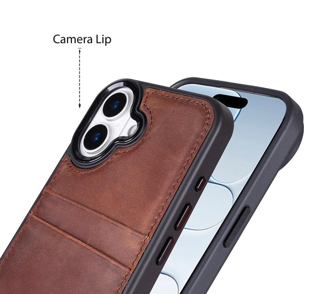 Flex Cover Leather iPhone 17 Case with Card Holder Bouletta