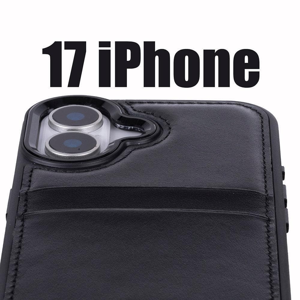 Flex Cover Leather iPhone 17 Case with Card Holder Bouletta