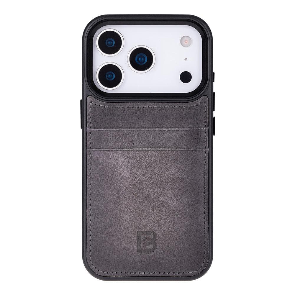 Flex Cover Leather iPhone 17 Pro Case with Card Holder Bouletta