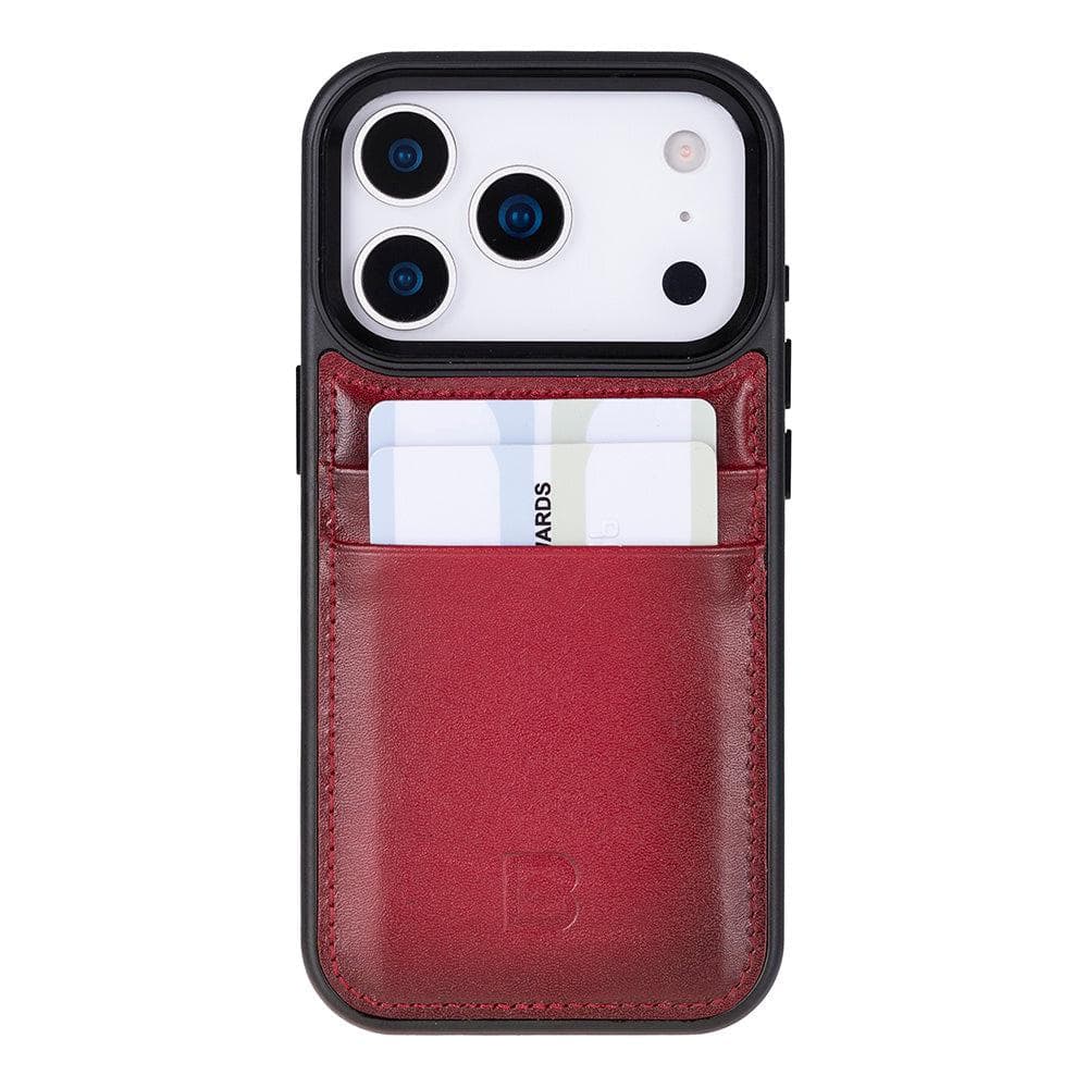 Flex Cover Leather iPhone 17 Pro Case with Card Holder Bouletta
