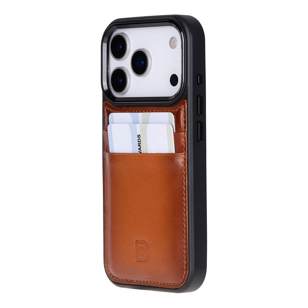 Flex Cover Leather iPhone 17 Pro Case with Card Holder Bouletta