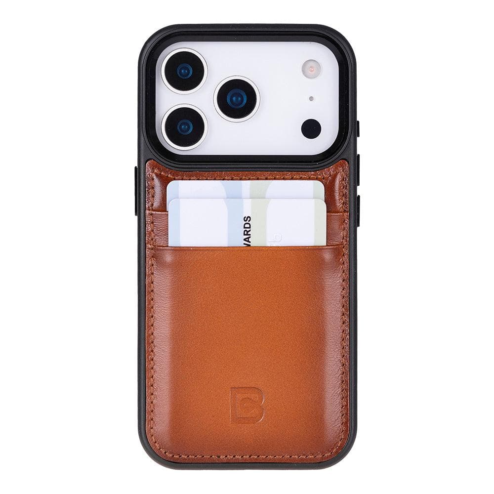 Flex Cover Leather iPhone 17 Pro Case with Card Holder Bouletta