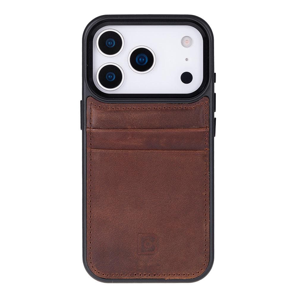 Flex Cover Leather iPhone 17 Pro Case with Card Holder Bouletta