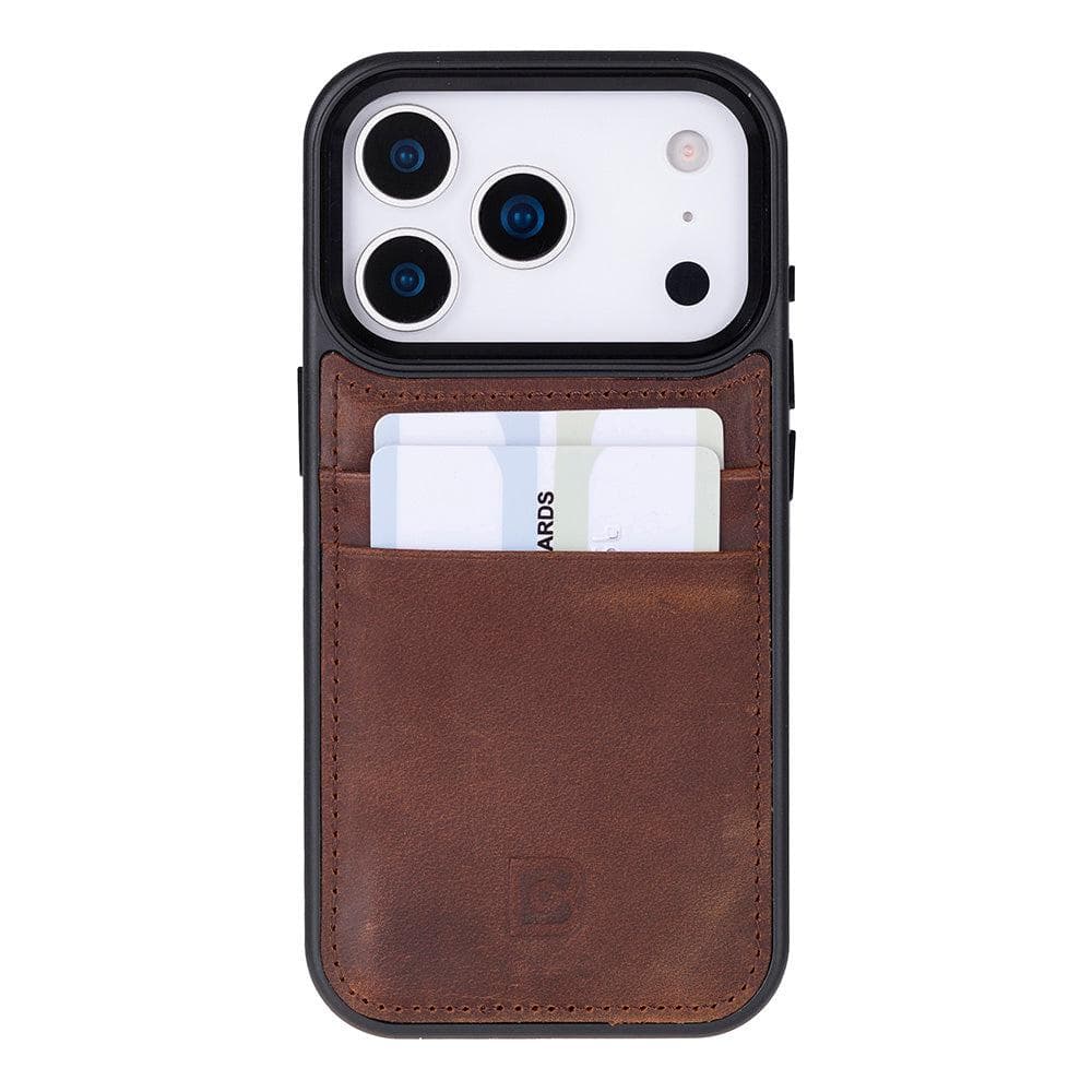 Flex Cover Leather iPhone 17 Pro Case with Card Holder Bouletta