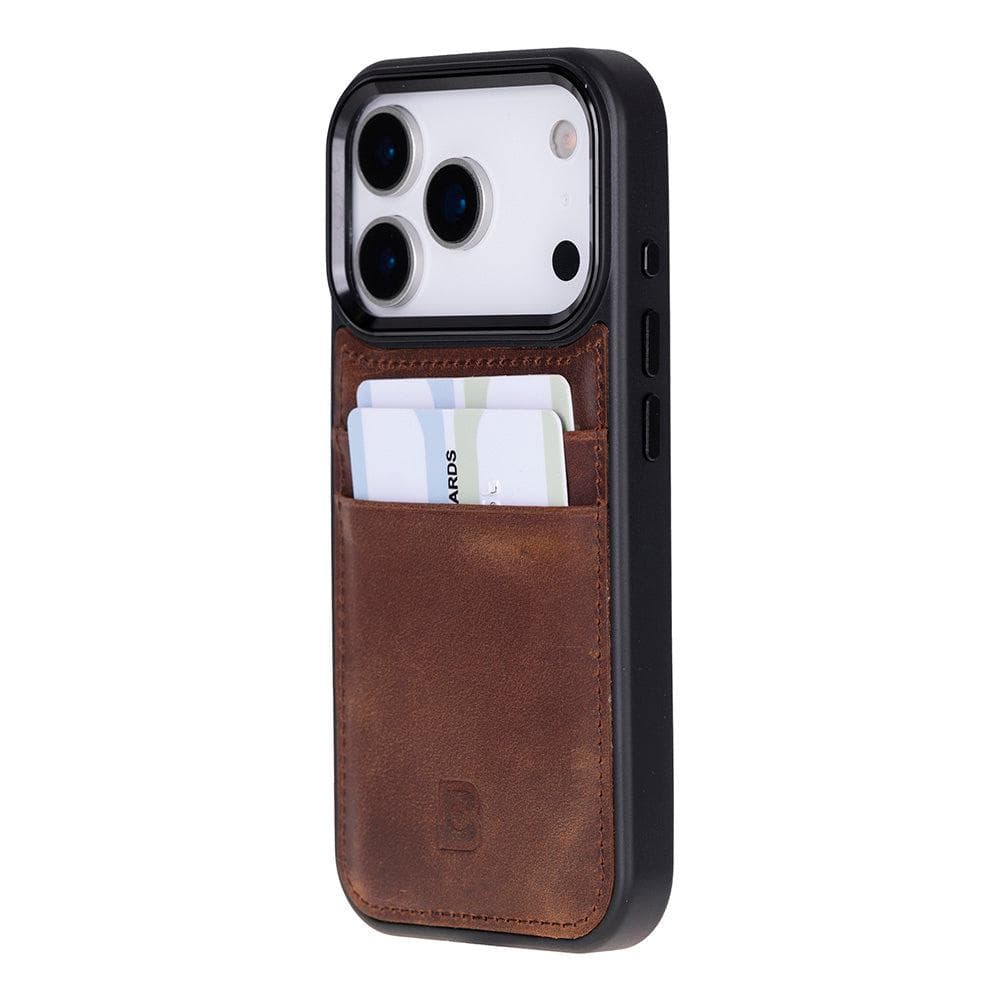 Flex Cover Leather iPhone 17 Pro Case with Card Holder Bouletta
