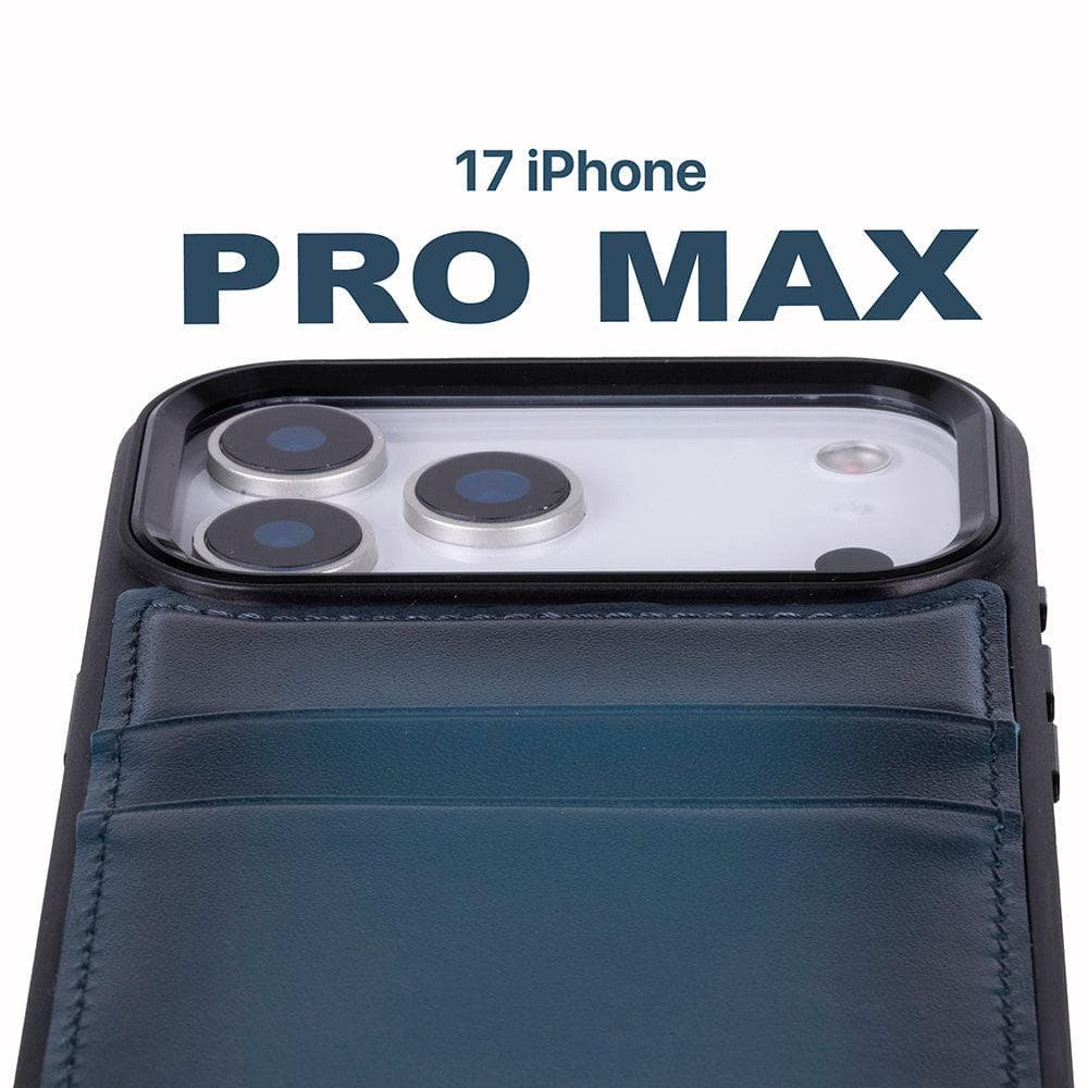 Flex Cover Leather iPhone 17 Pro Max Case with Card Holder Bouletta
