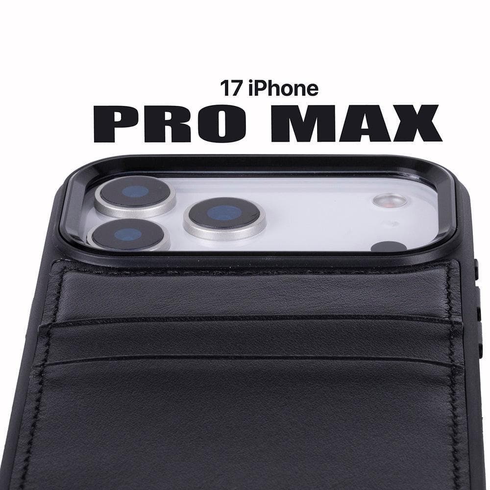 Flex Cover Leather iPhone 17 Pro Max Case with Card Holder Bouletta