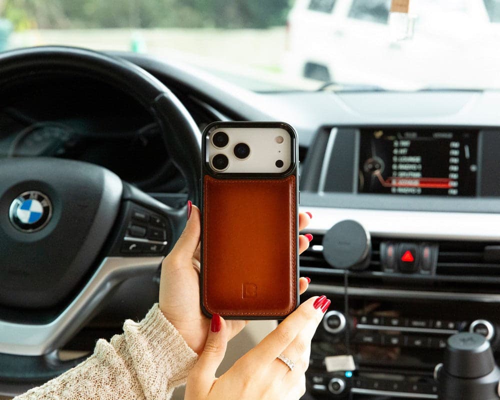 Flex Cover Leather iPhone 17 Pro Max Case with Card Holder Bouletta