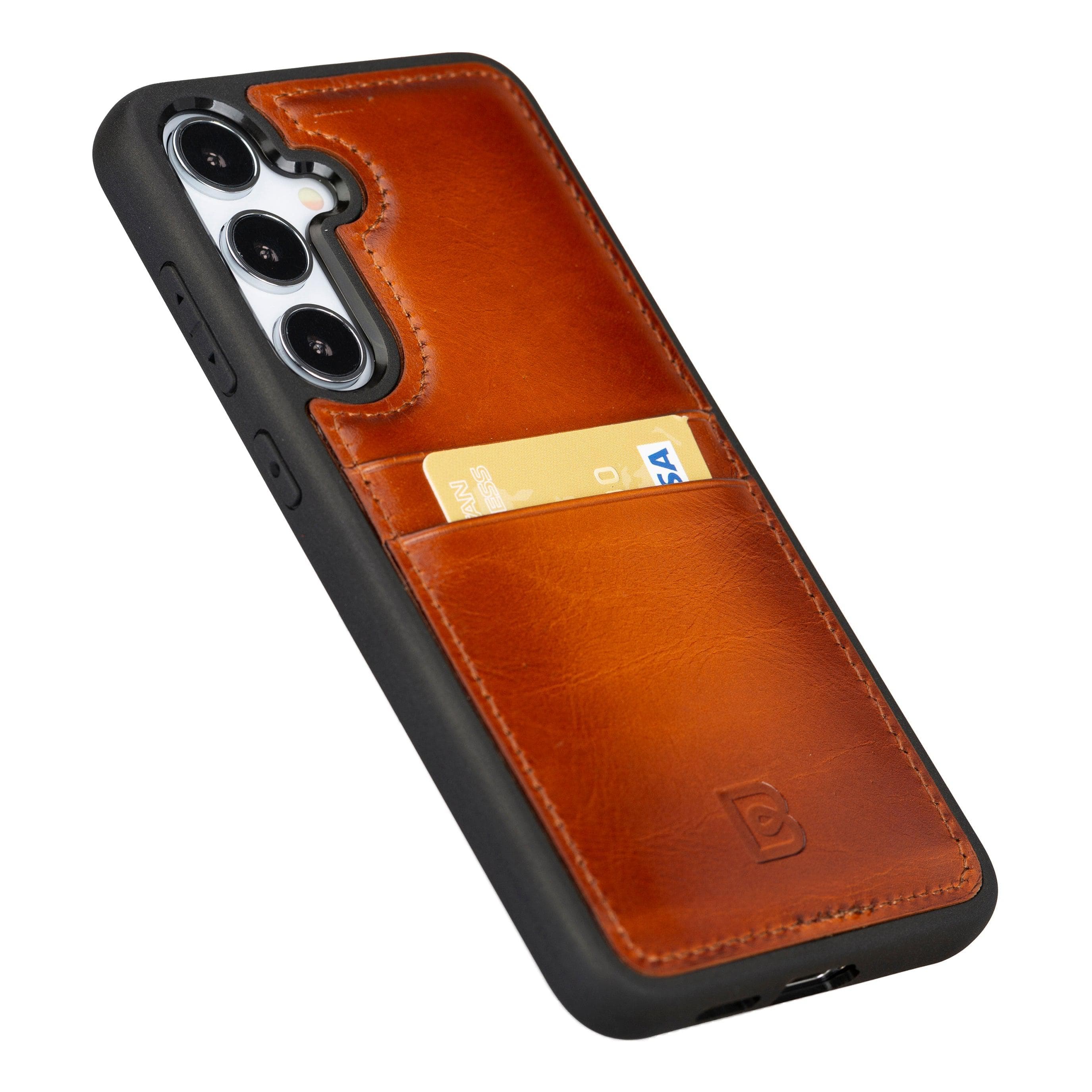 Flex Cover Leather Samsung Galaxy S25 Case with Card Holder Bouletta