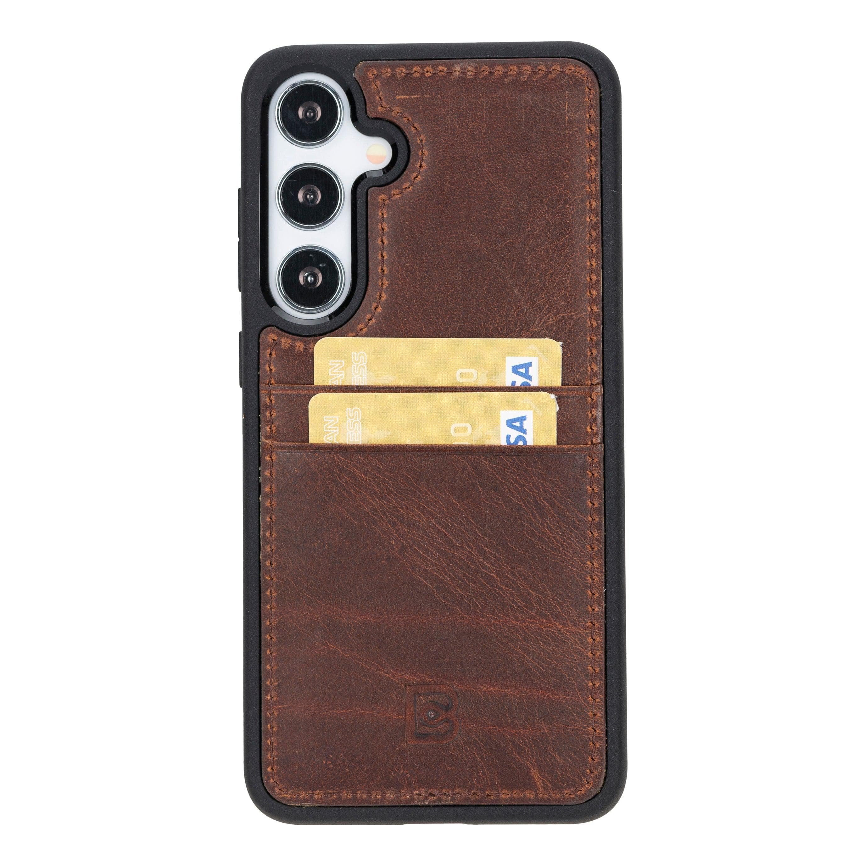 Flex Cover Leather Samsung Galaxy S25 Plus Case with Card Holder Bouletta