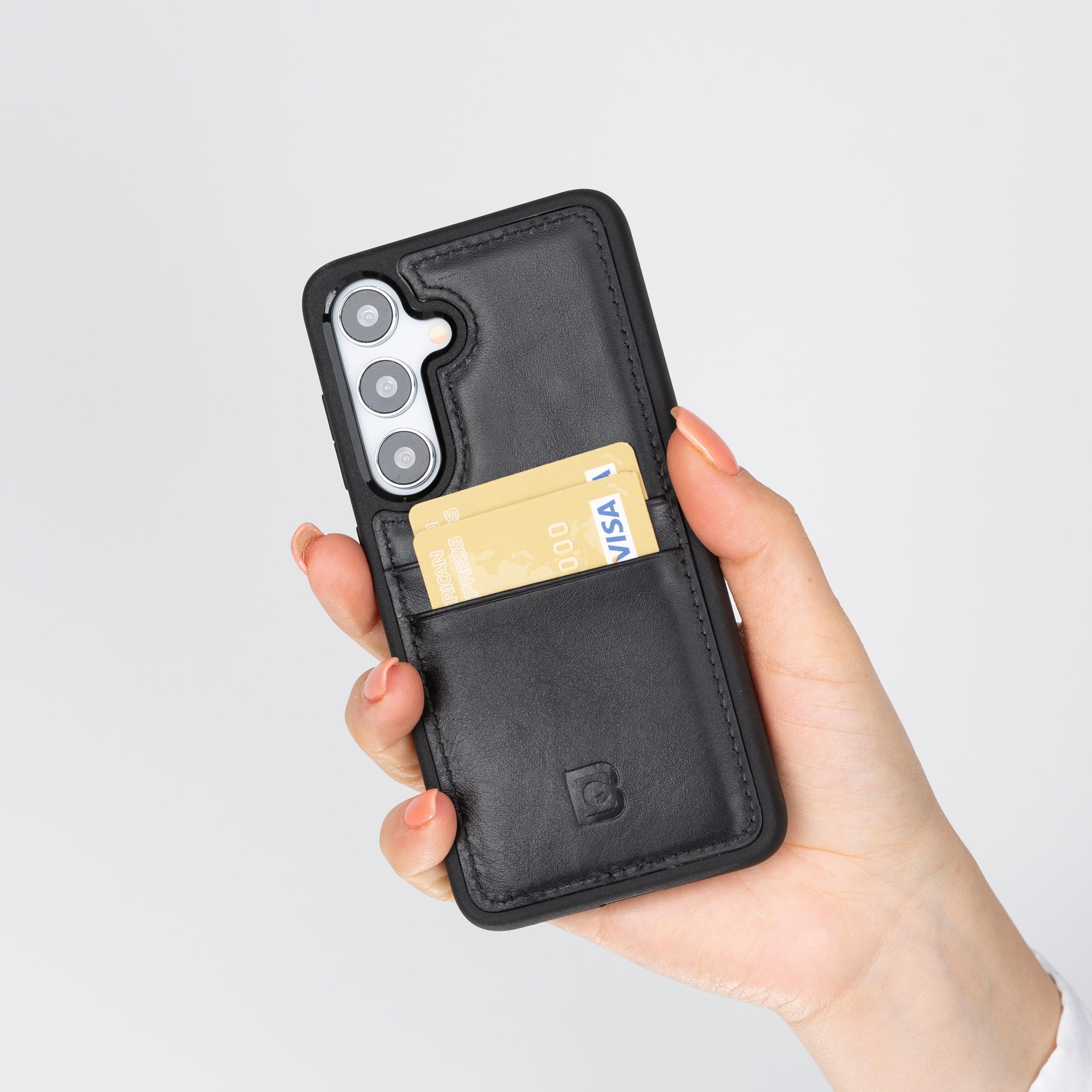 Flex Cover Leather Samsung Galaxy S25 Plus Case with Card Holder Bouletta