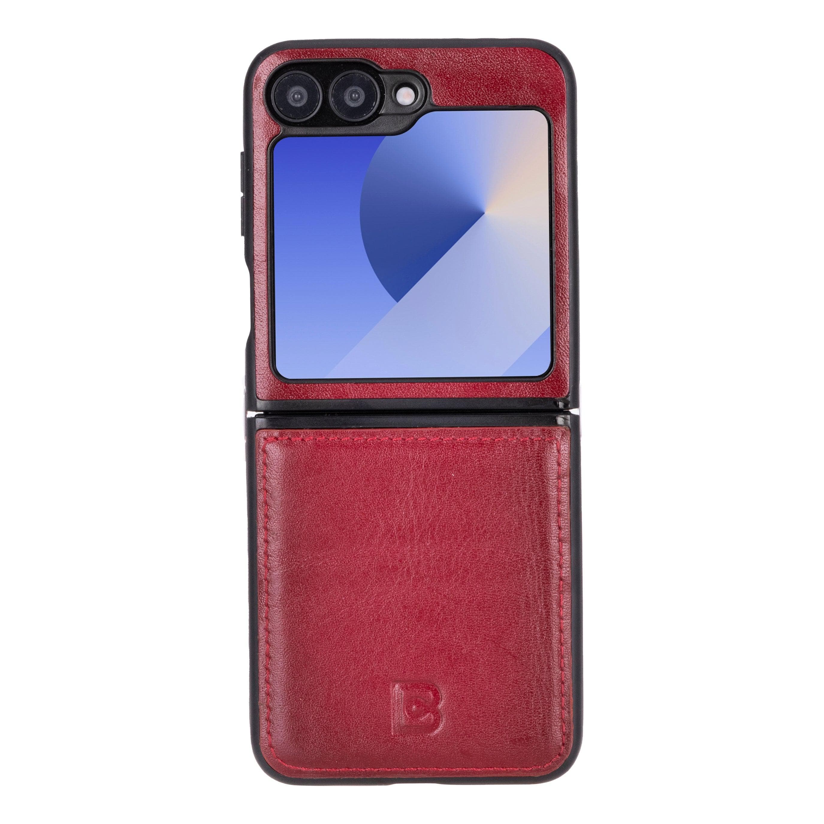 Flex Cover Leather Samsung Galaxy Z Flip 6 Case Red Bouletta