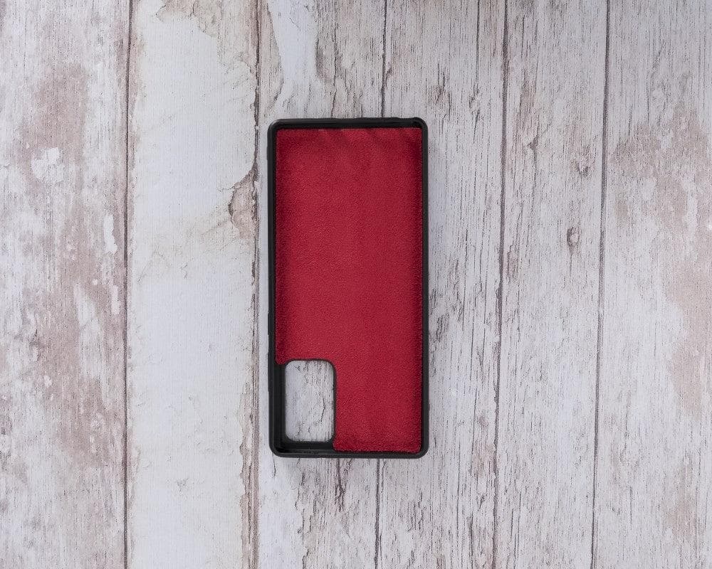 Flex Leather Back Cover Note20 Series - Note 20 Ultra / Red Bouletta