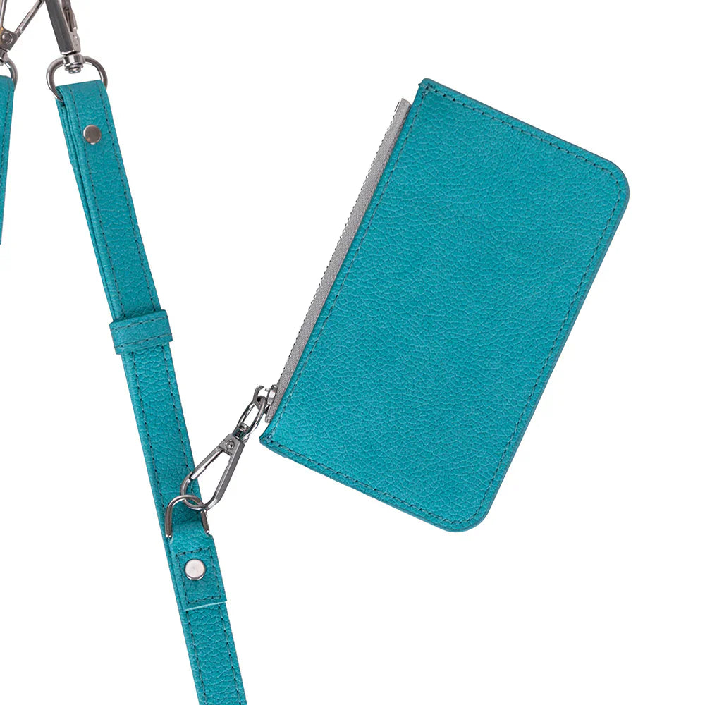 FlexGo Leather Phone Strap & Wallet Set – Clip-On Flex Bouletta