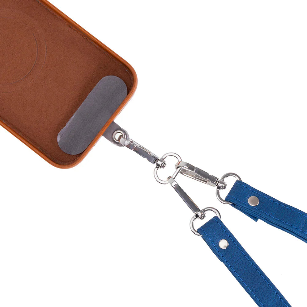 FlexGo Leather Phone Strap & Wallet Set – Clip-On Flex Bouletta