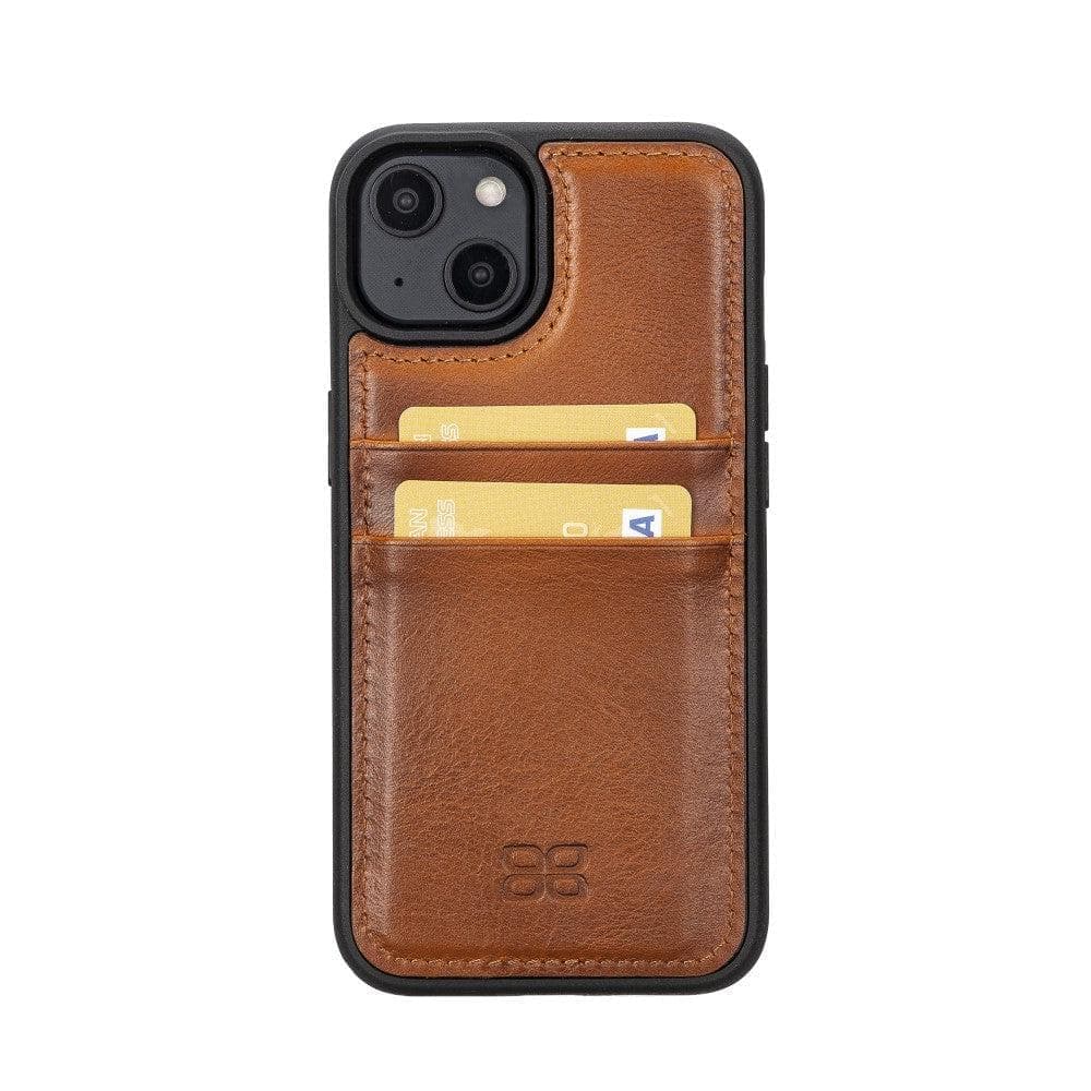 Flexible Leather Back Cover with CardHolder for iPhone 14 Series Bouletta
