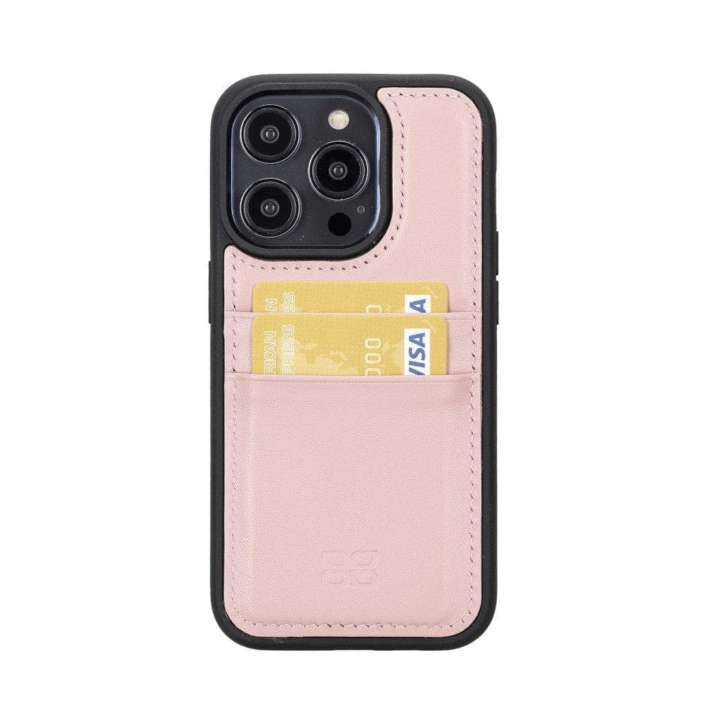Flexible Leather Back Cover with CardHolder for iPhone 14 Series Bouletta