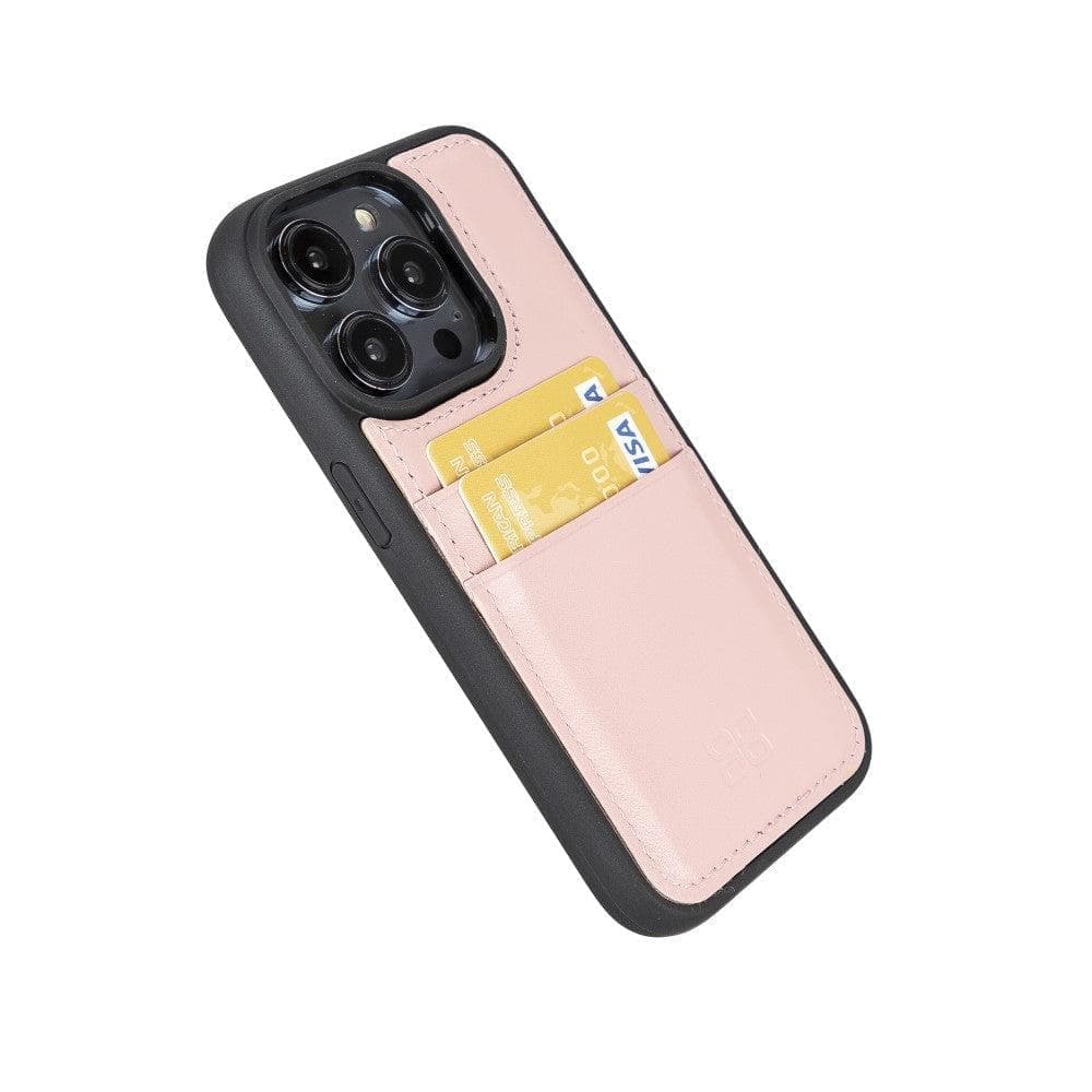 Flexible Leather Back Cover with CardHolder for iPhone 14 Series Bouletta