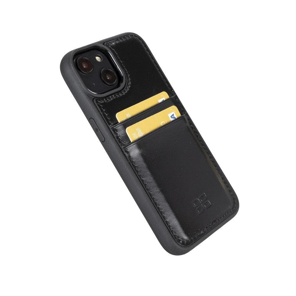 Flexible Leather Back Cover with CardHolder for iPhone 14 Series Bouletta