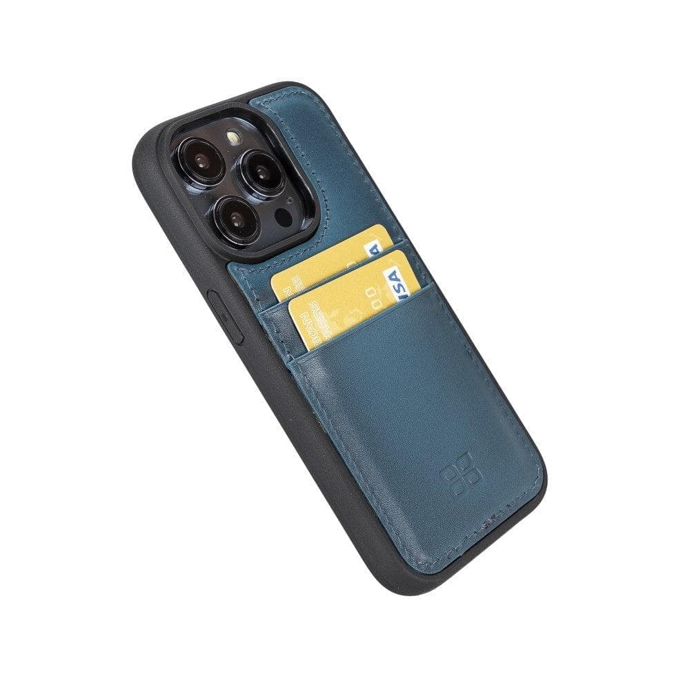 Flexible Leather Back Cover with CardHolder for iPhone 14 Series Bouletta