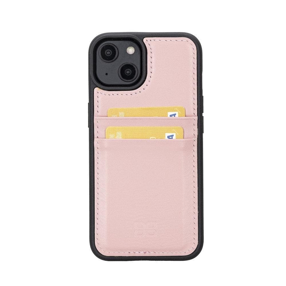 Flexible Leather Back Cover with CardHolder for iPhone 14 Series Bouletta
