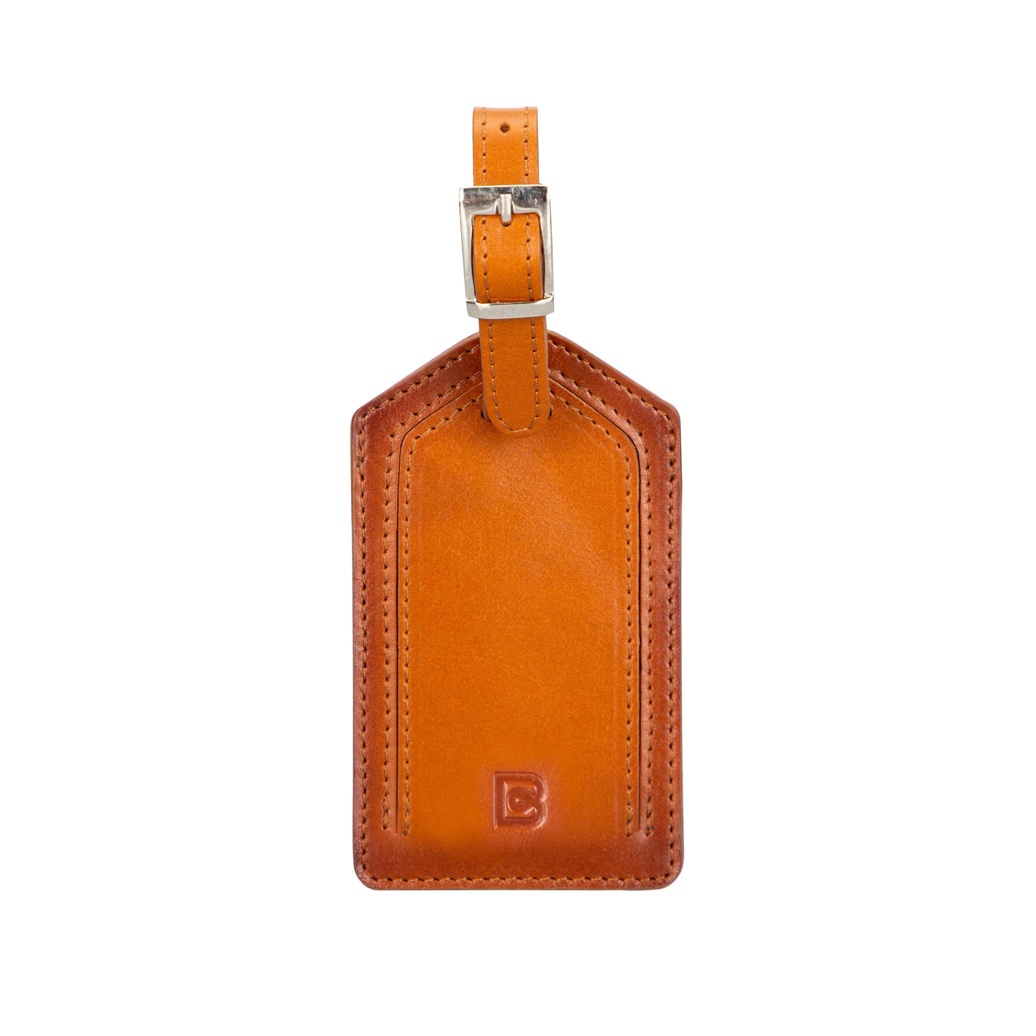 Fluento Leather Luggage Tag Tan Bouletta