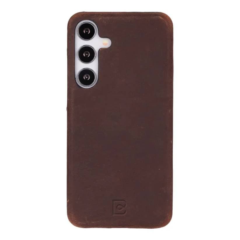 Genuine Leather Case for Samsung Galaxy S25 Plus – Slim, Stylish & Durable Saddle Brown Bouletta