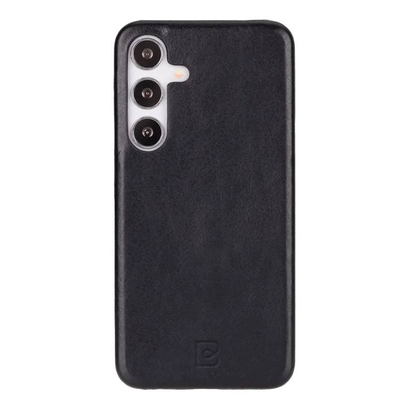 Genuine Leather Case for Samsung Galaxy S25 Plus – Slim, Stylish & Durable Black Bouletta