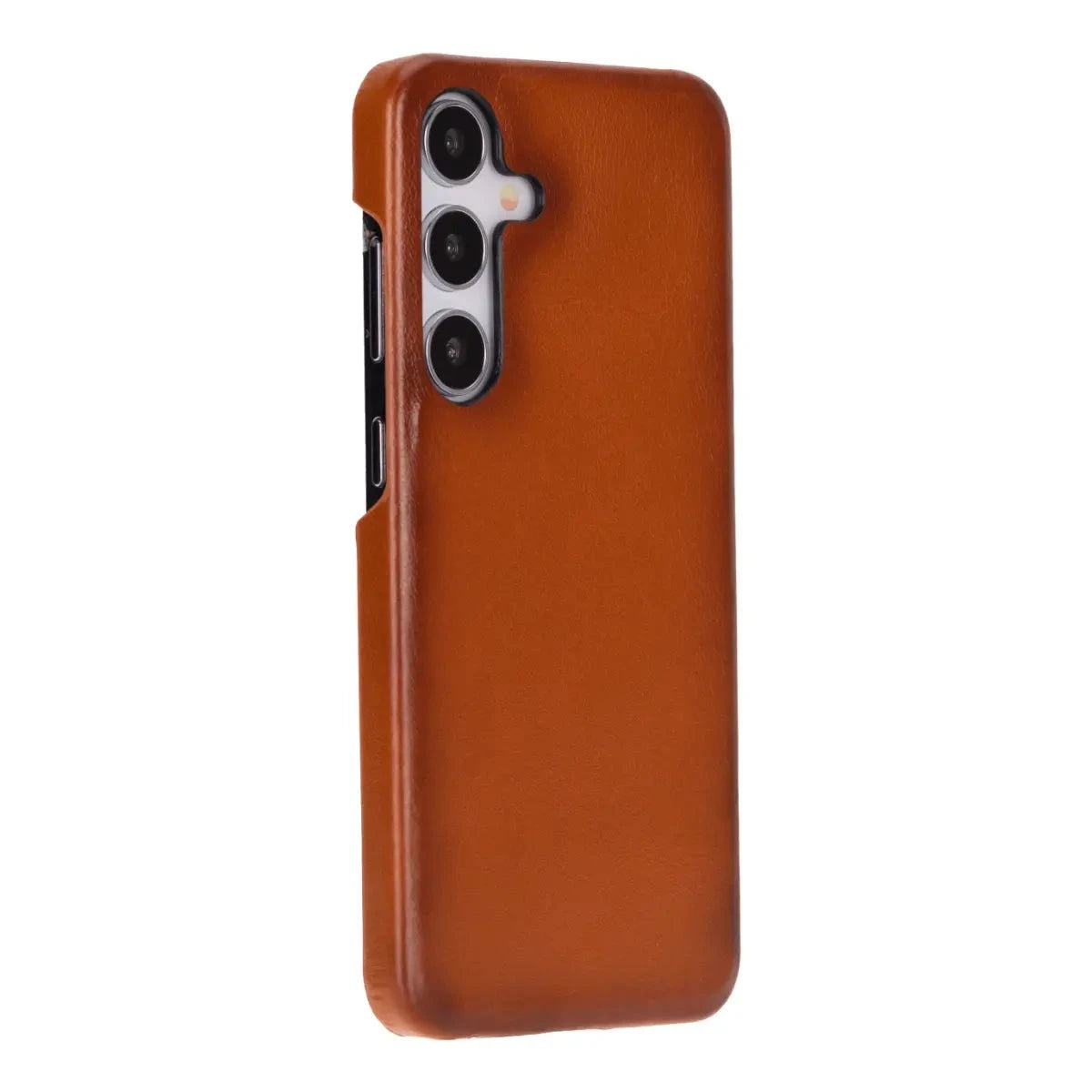 Genuine Leather Case for Samsung Galaxy S25 – Slim, Stylish & Durable Tan Bouletta