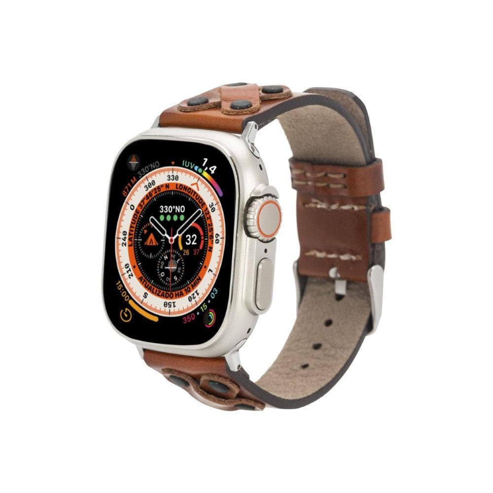 Glasgow Cross Apple Watch Leather Straps Black Cross / Tan / Leather Bouletta LTD