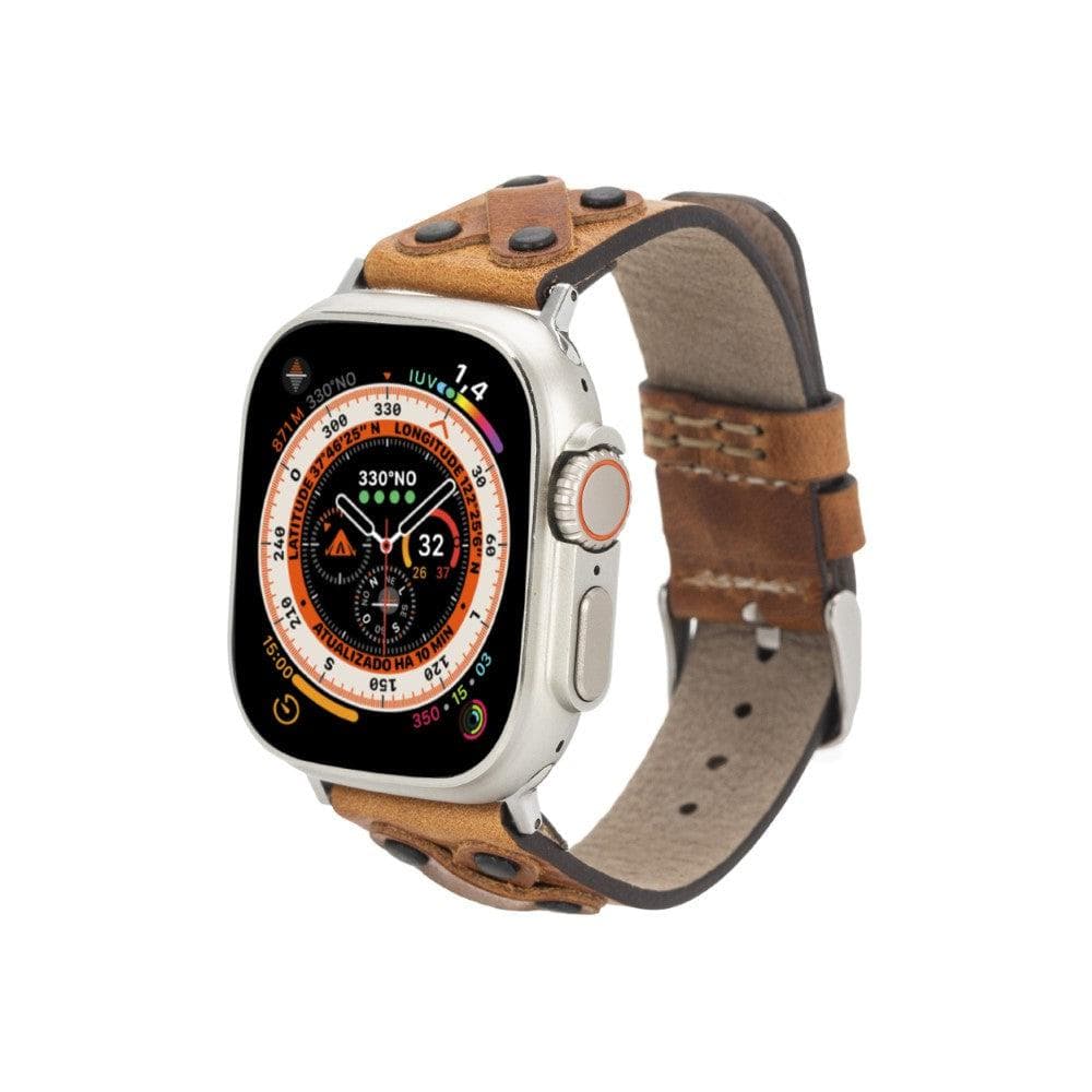 Glasgow Cross Apple Watch Leather Straps Black Cross / Brown / Leather Bouletta
