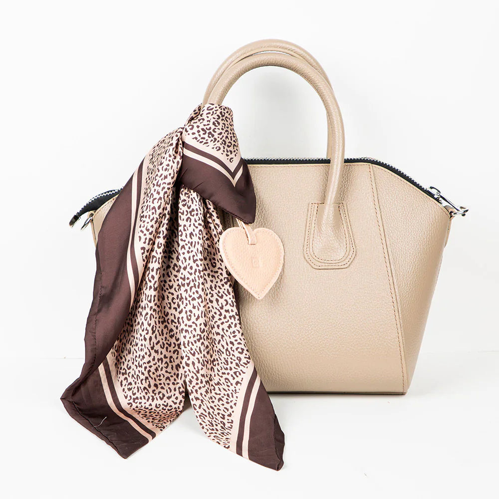 Heart Leather Bag Charm Bouletta