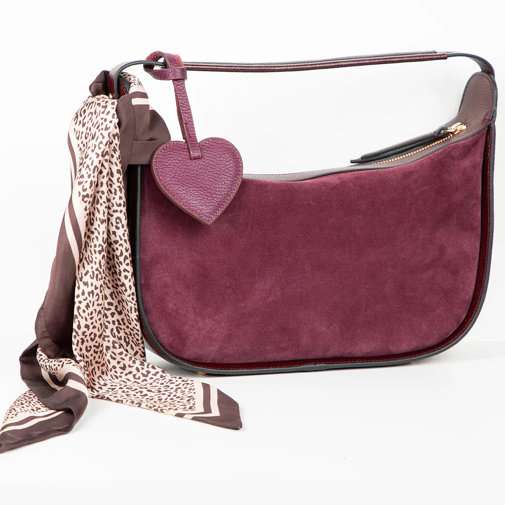 Heart Leather Bag Charm Bouletta
