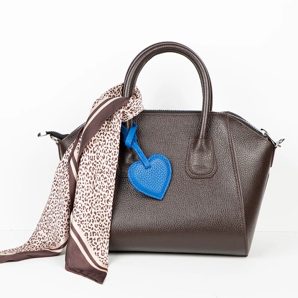 Heart Leather Bag Charm Bouletta