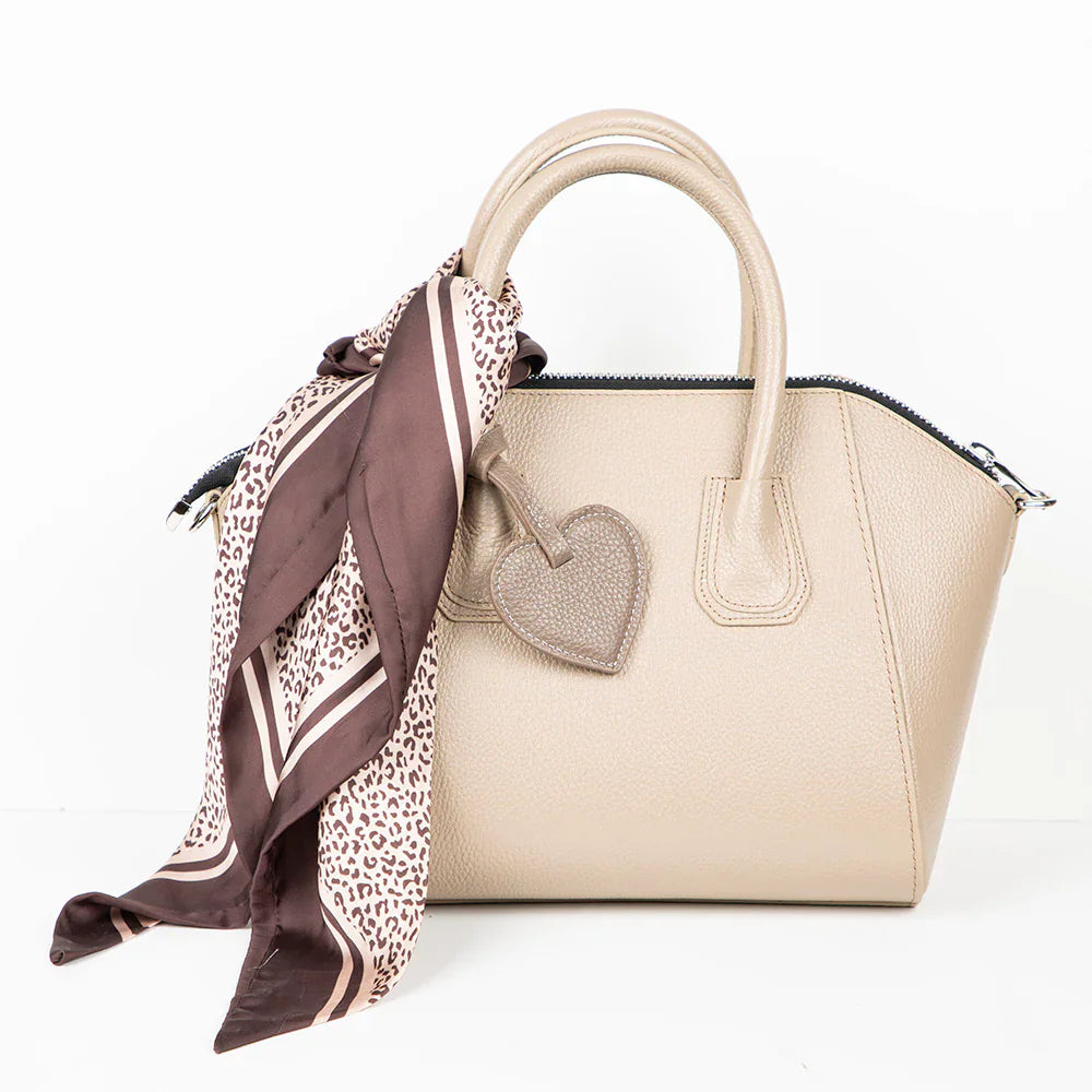 Heart Leather Bag Charm Bouletta