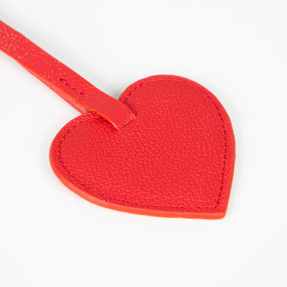 Heart Leather Bag Charm Port Bouletta