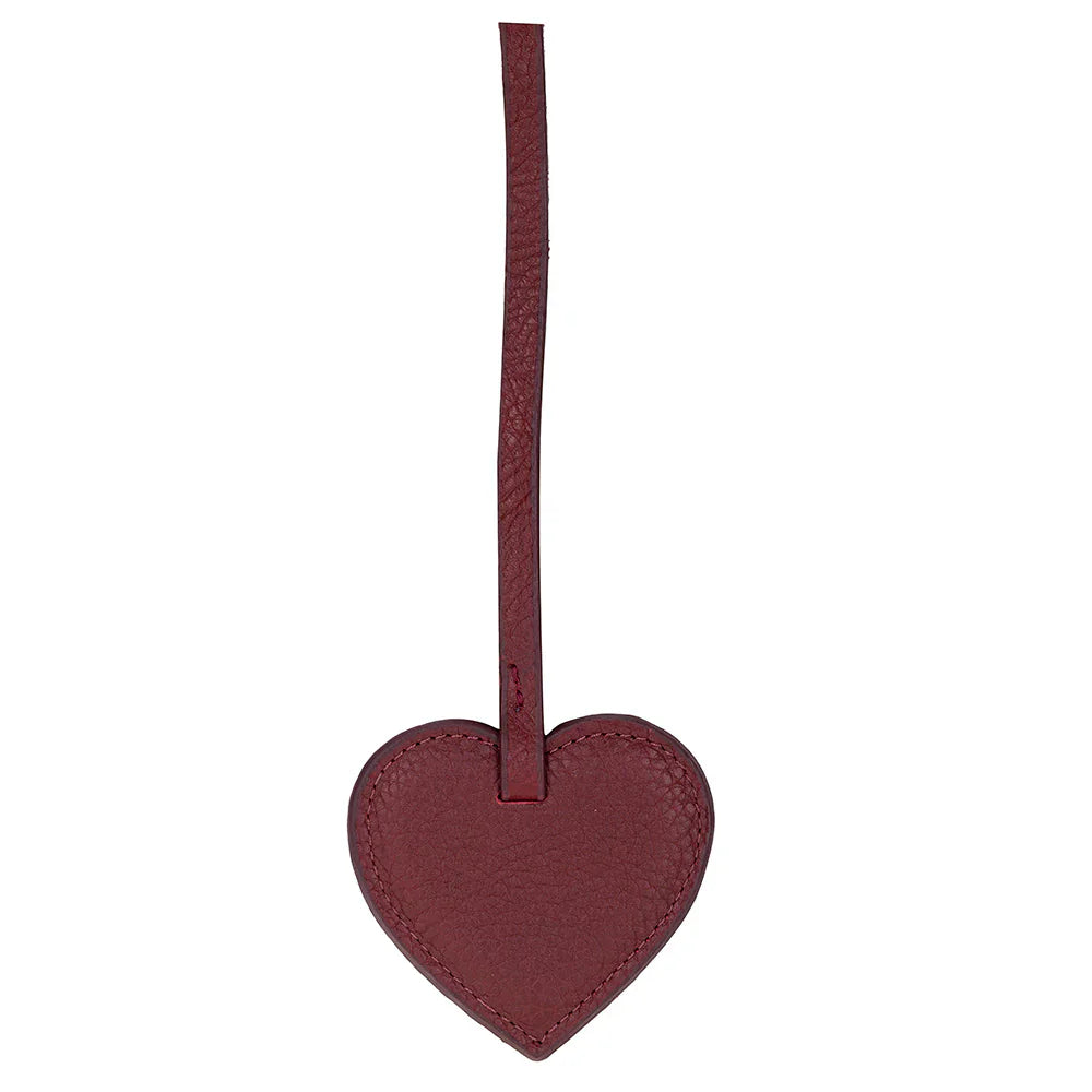 Heart Leather Bag Charm Bouletta