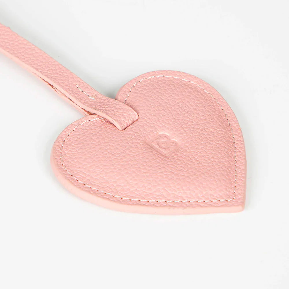 Heart Leather Bag Charm Puff Bouletta