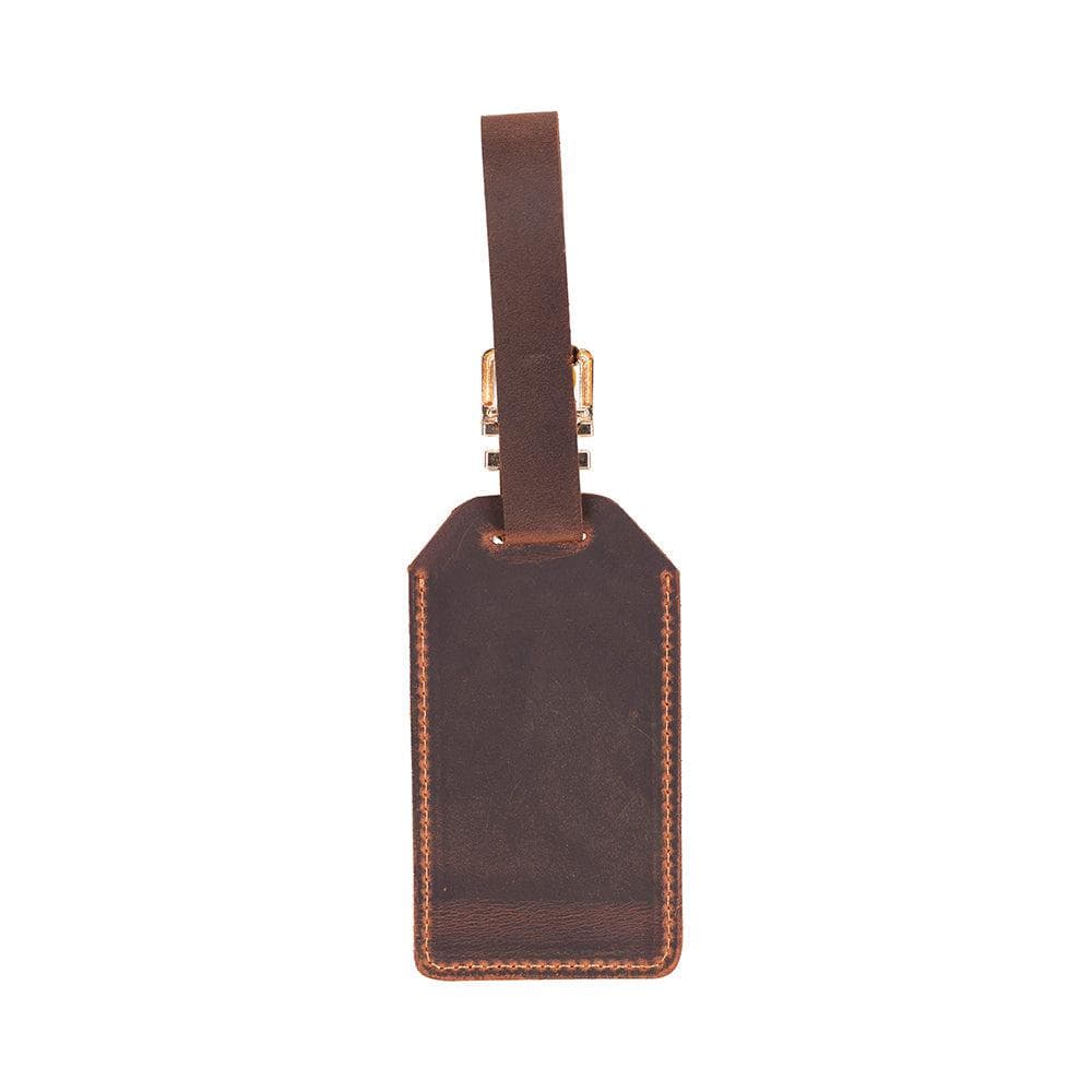 Innovix Leather Luggage Tag Saddle Brown Bouletta